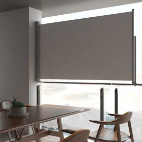 Toldo lateral retráctil para patio 140x300 cm gris en Sombrillas | Comprar online en Foro24