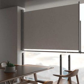 Toldo lateral retráctil para patio 160x300 cm gris Toldo lateral retráctil para patio 160x300 cm gris