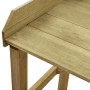 Mesa de jardinera madera de pino impregnada 75x40x90 cm