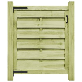 Puerta de jardín madera de pino impregnada verde 100x100 cm Puerta de jardín madera de pino impregnada verde 100x100 cm