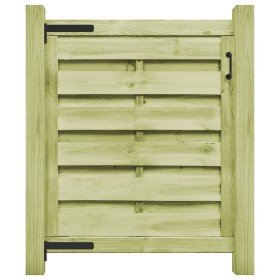 Puerta de jardín madera de pino impregnada verde 100x100 cm Puerta de jardín madera de pino impregnada verde 100x100 cm