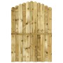 Puerta de valla de madera de pino impregnada 100x150 cm