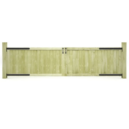 Puertas de valla madera de pino impregnada 300x75 cm 2 uds en Puertas de jardín | Comprar online en Foro24