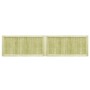 Puertas de valla madera de pino impregnada 300x75 cm 2 uds