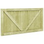 Puertas de valla madera de pino impregnada 300x75 cm 2 uds