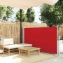 Toldo lateral retráctil 120x300 cm rojo