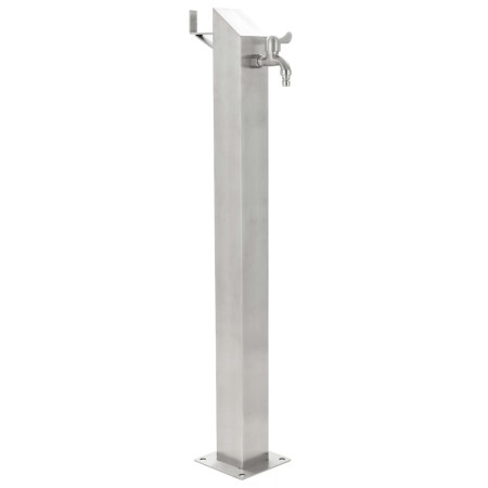 Columna de agua de jardín acero inoxidable cuadrada 95 cm en Sistemas de riego | Comprar online en Foro24