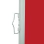 Toldo lateral retráctil 160x500 cm rojo
