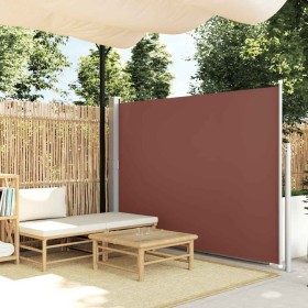 Toldo lateral retráctil 160x500 cm marrón Toldo lateral retráctil 160x500 cm marrón