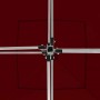 Carpa plegable profesional y paredes aluminio rojo tinto 3x3m