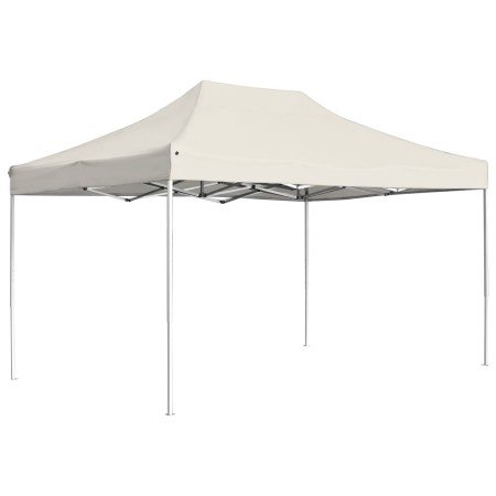 Carpa plegable profesional de aluminio crema 4,5x3 m en Carpas y cenadores | Comprar online en Foro24