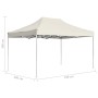 Carpa plegable profesional de aluminio crema 4,5x3 m