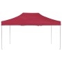 Carpa plegable profesional de aluminio rojo vino tinto 4,5x3m