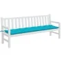 Cushion for garden bench turquoise fabric 200x50x7 cm by vidaXL, Cushions for chairs and sofas - Ref: Foro24-361658, Price: 3...