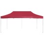 Carpa plegable profesional de aluminio rojo vino tinto 6x3m