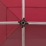 Carpa plegable profesional de aluminio rojo vino tinto 6x3m