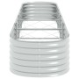 Arriate de acero galvanizado plateado 400x80x44 cm en Maceteros y jardineras | Comprar online en Foro24