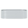 Arriate de acero galvanizado plateado 160x80x44 cm en Maceteros y jardineras | Comprar online en Foro24