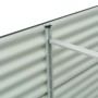 Arriate de acero galvanizado gris 240x80x81 cm