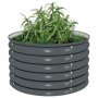 Arriate de acero galvanizado gris 80x80x44 cm en Maceteros y jardineras | Comprar online en Foro24