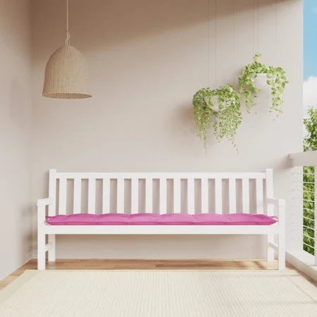 Cushion for garden bench, pink fabric, 200x50x7 cm. by vidaXL, Cushions for chairs and sofas - Ref: Foro24-361657, Price: 29,...