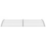 Marquesina para puerta PC gris 240x100 cm