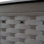 Compostador de jardín marrón plástico ratán 60x60x83 cm 300 L