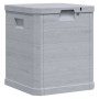 Caja de almacenamiento de jardín 90 L gris claro