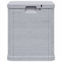 Caja de almacenamiento de jardín 90 L gris claro