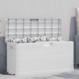 Caja de almacenamiento de jardín 280 L gris claro