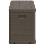 Caja de almacenamiento de jardín 280 L marrón