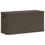 Caja de almacenamiento de jardín 280 L marrón