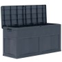 Caja de almacenamiento de jardín 320 L negro