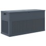 Caja de almacenamiento de jardín 320 L gris antracita