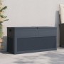 Caja de almacenamiento de jardín 320 L gris antracita