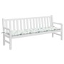 Gartenbank Kissen Stoff Blattdruck 200x50x7 cm von vidaXL, Kissen für Stühle und Sofas - Ref: Foro24-361655, Preis: 33,00 €, ...