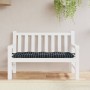 Cojín para banco de jardín tela a cuadros negro 120x50x7 cm von vidaXL, Kissen für Stühle und Sofas - Ref: Foro24-361596, Pre...