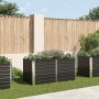 Jardinera elevada acero galvanizado gris antracita 160x80x77cm