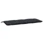 Cojín para banco de jardín tela a cuadros negro 120x50x7 cm de vidaXL, Cojines para sillas y sofás - Ref: Foro24-361596, Prec...