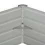 Jardinera elevada acero galvanizado gris antracita 129x129x45cm en Maceteros y jardineras | Comprar online en Foro24