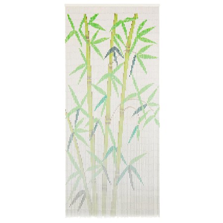 Cortina de bambú para puerta contra insectos 90x200 cm