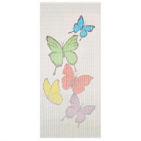 Cortina de bambú para puerta contra insectos 90x200 cm Cortina de bambú para puerta contra insectos 90x200 cm