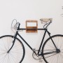 Soporte para bicicletas de pared madera de acacia 35x25x25 cm