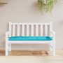 Türkisfarbenes Gartenbankkissen aus Stoff 120x50x7 cm von vidaXL, Kissen für Stühle und Sofas - Ref: Foro24-361601, Preis: 28...