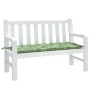 Garden bench cushion leaf print fabric 120x50x7 cm by vidaXL, Cushions for chairs and sofas - Ref: Foro24-361599, Price: 30,6...
