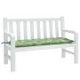 Garden bench cushion leaf print fabric 120x50x7 cm by vidaXL, Cushions for chairs and sofas - Ref: Foro24-361599, Price: 28,5...