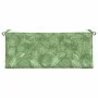 Garden bench cushion leaf print fabric 120x50x7 cm by vidaXL, Cushions for chairs and sofas - Ref: Foro24-361599, Price: 28,5...