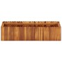 Arriate de madera maciza de acacia 100x30x25 cm