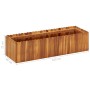 Arriate de madera maciza de acacia 100x30x25 cm