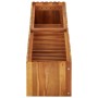 Arriate elevado de madera maciza de acacia 150x30x25 cm